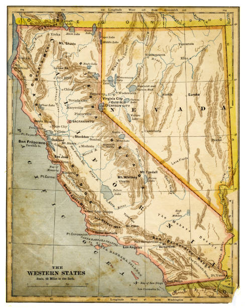 istock Map of USA Western states 1883 948044770
