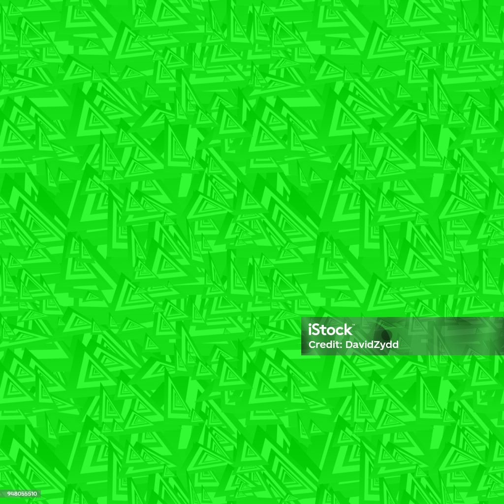 Green Seamless Triangle Pattern Background Stock Illustration ...