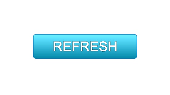 Refresh Web Interface Button Blue Color Internet Site Design Innovation ...