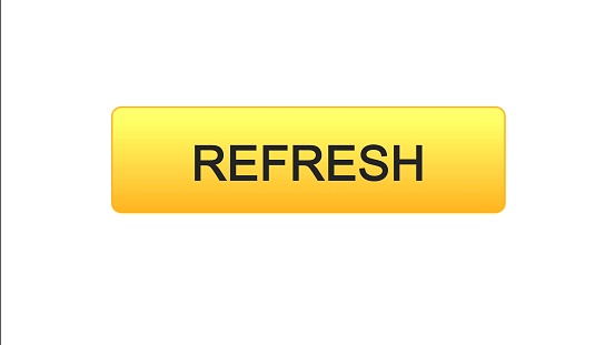 Refresh Web Interface Button Orange Color Internet Site Design ...