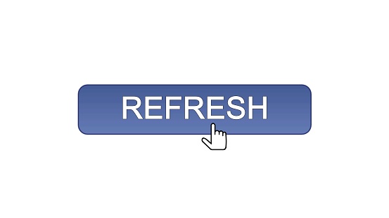 Refresh Web Interface Button Clicked With Mouse Cursor Violet Color ...