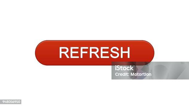 Refresh Web Interface Button Wine Red Internet Site Design Innovation ...