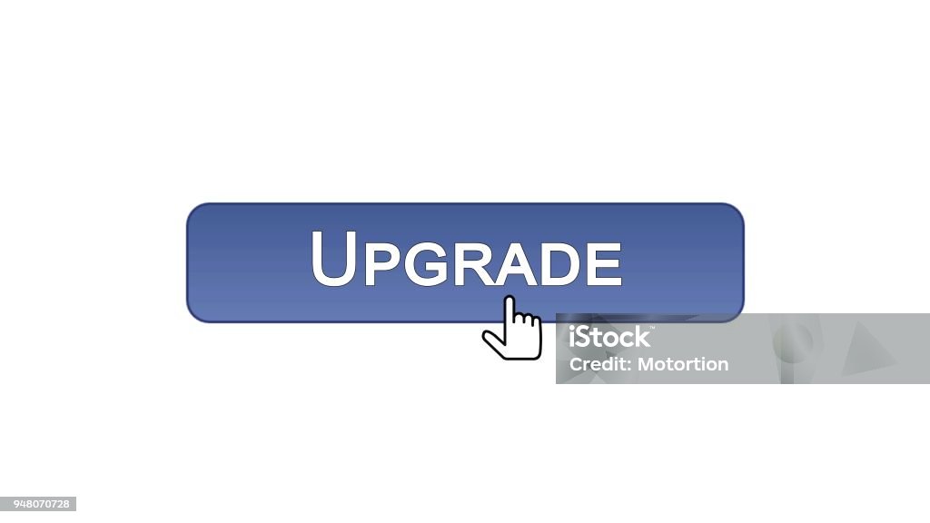 Upgrade Web Upgrade Web Interface Button Clicked With Mouse Cursor Violet Color ...