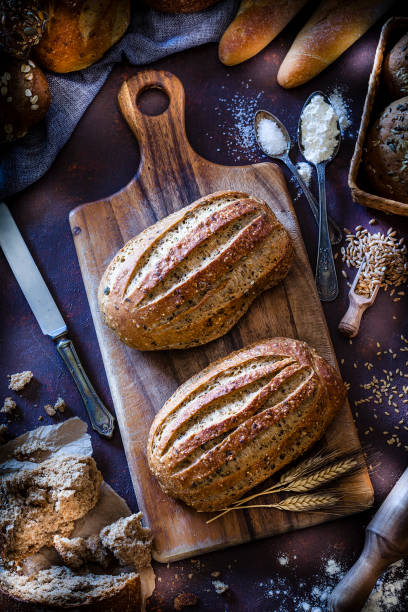 Brown bread still life