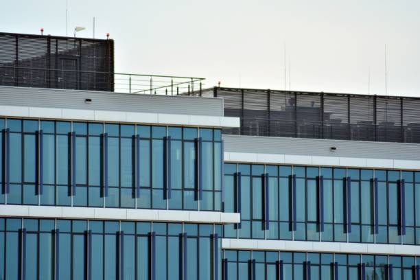 istock Fragment of a modern glass building 948088632