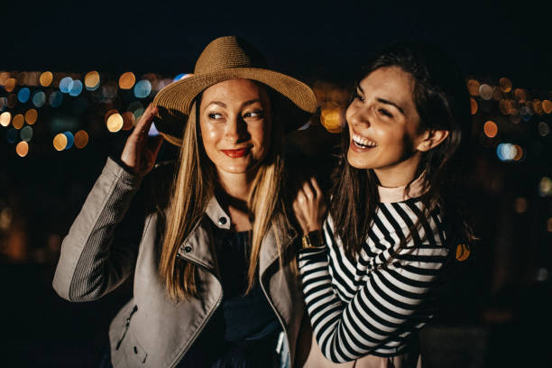 istock Hipster girls on the rooftop 948091916