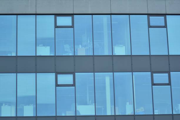 istock Fragment of a modern glass building 948094686