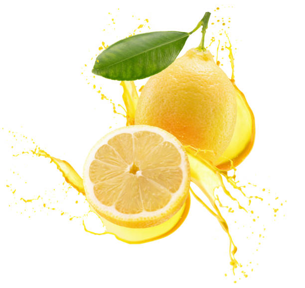 istock lemons in juice splash isolated on a white background 948095598