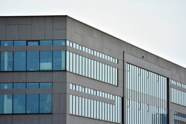 istock Fragment of a modern glass building 948096932