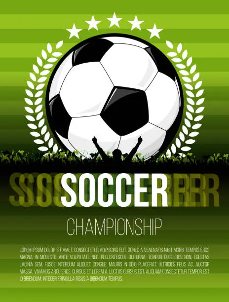 Vector illustration of Soccer Poster