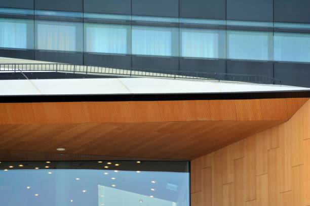 istock Fragment of a modern glass building 948101192