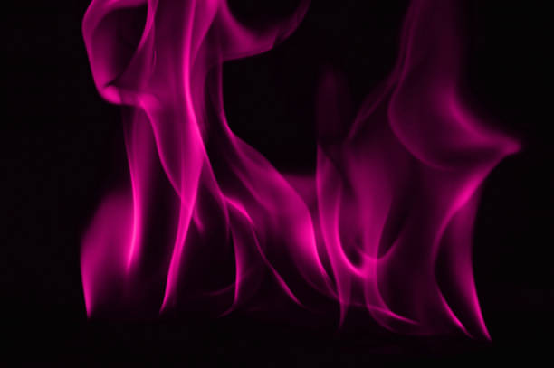 Beautiful fire pink flames on a black background. Beautiful fire pink flames on a black background. fire letter b stock pictures, royalty-free photos & images