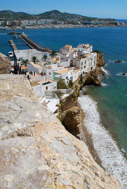 istock Ibiza, Spain: View from the old town to the port 948104432