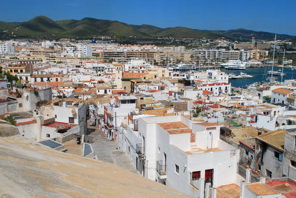 istock Ibiza, Spain: View from the old town to the port 948104774