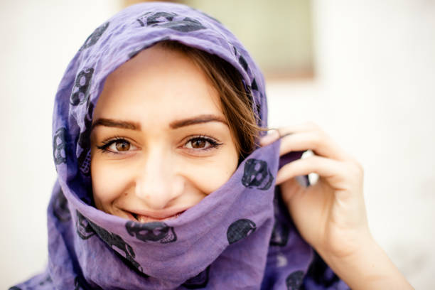 istock Pretty girl with hedscarf 948128612