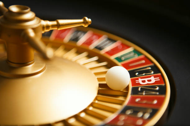 casino de monnaie crypto - roulette wheel photos photos et images de collection