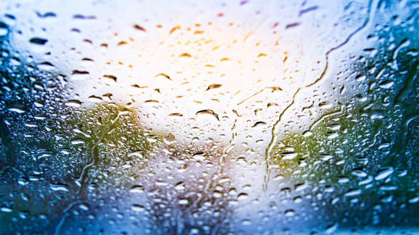 istock water drop or rain droplets on glass of car 948143144
