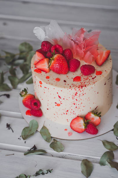 istock A beautiful cake with strawberry berries as decoration 999. 948157026