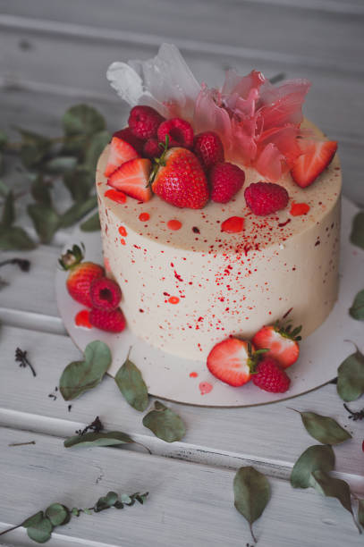 istock A beautiful cake with strawberry berries as decoration 998. 948157238