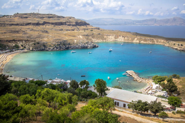 istock Lindos bay, Rhodos, Greece 948158640
