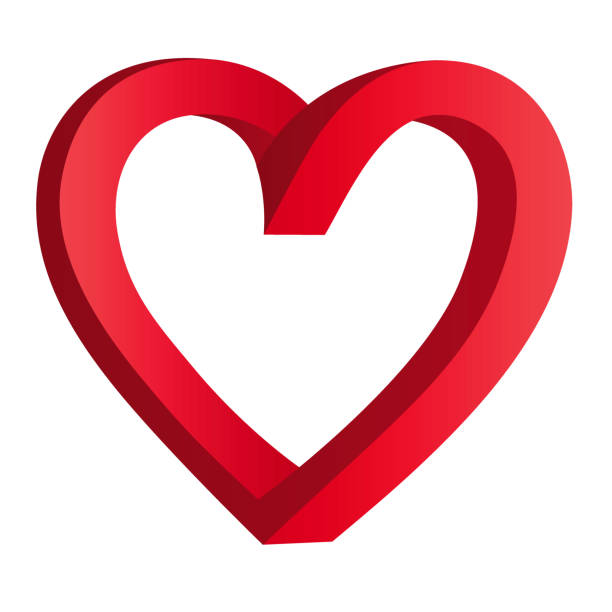 istock Vector illustration of an endless outline of a heart on a white background 948184016