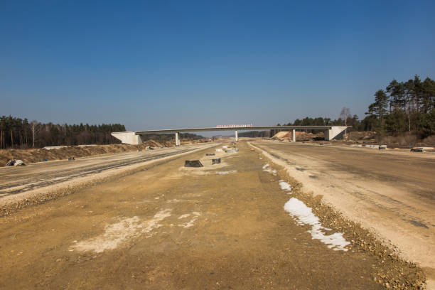 istock construction of the A1 motorway in  Poland 948196802