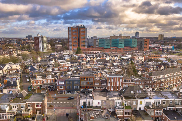 istock Aerial view over Badstratenbuurt 948243950