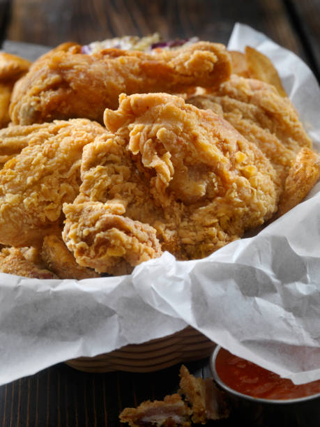 istock Fried Chicken, Fries and Coleslaw 948257338