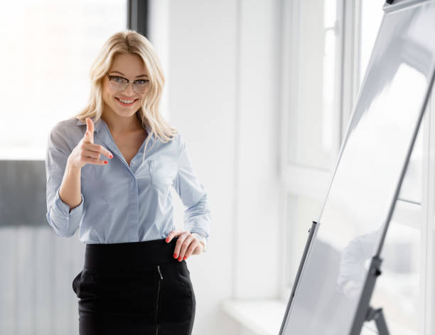 istock Confident businesswoman is looking for creative people 948285344