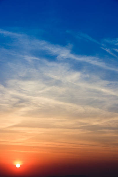 istock Natural Sunset Sunrise Over Field. Bright Dramatic Sky And Dark Ground. Landscape Under Scenic Colorful Sky Warm Colours 948295342