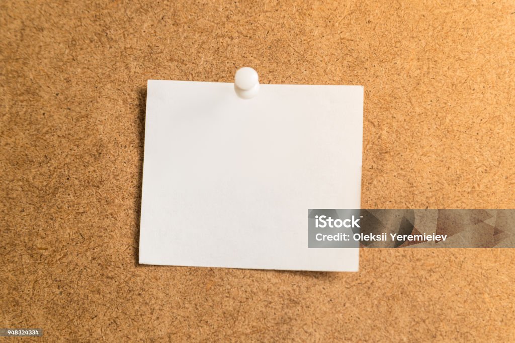 White Notes Sticker White Sticker For Notes On A Cardboard Background Stock Photo ...