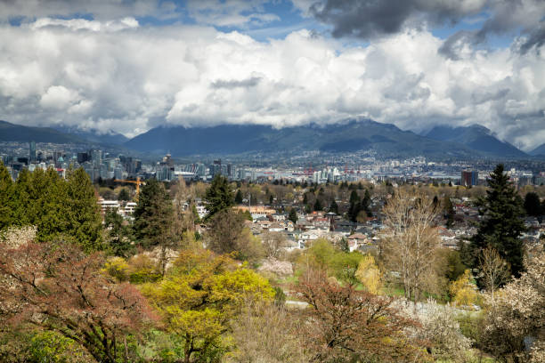istock Vancouver city view from Queen Elizabeth Park in spring, Canada 948340324