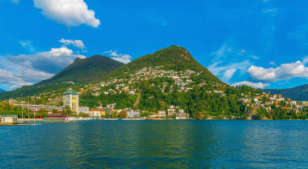 istock Monte Boglia and Monte Bre mountains in Switzerland 948369114