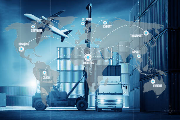 istock Best global connection of Industrial Container Cargo freight ship 948369644