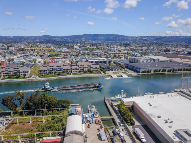 istock Barges and Bridges in Oakland Inner Harbor Channel 948380006