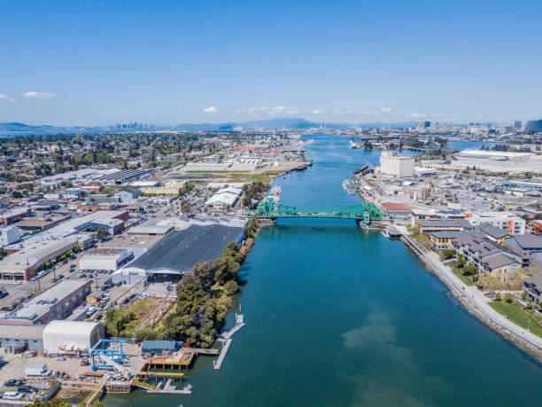 istock Barges and Bridges in Oakland Inner Harbor Channel 948380074