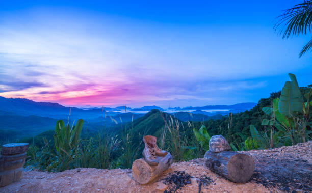 istock camping on the hill at Phu Tathan hilltop 948380146