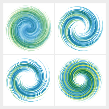 Dynamic Flow Illustration. Swirl Background.