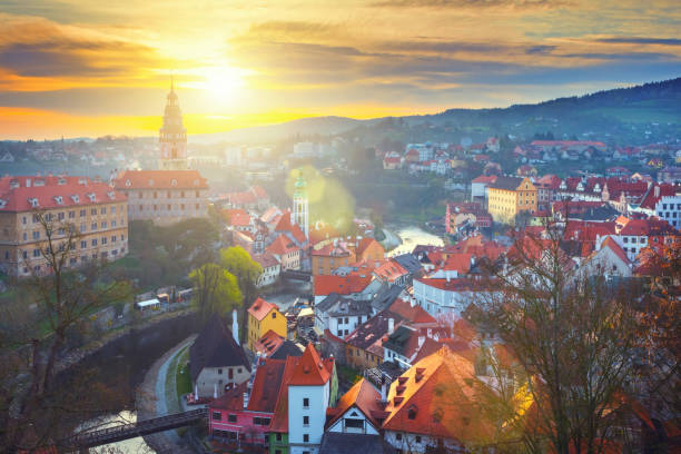 istock Cesky Krumlov in Czech Republic at sunrise 948408278