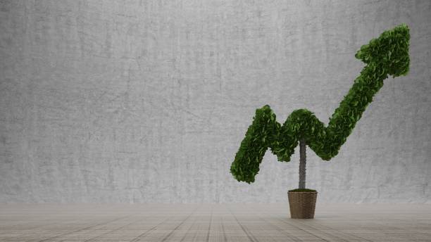 istock 3d rendering of a success concept arrow growing up 948411218