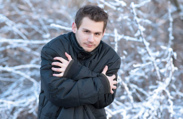 istock Man in the nature a frosty day 948412896