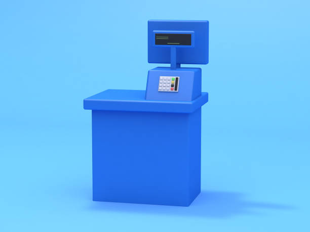 istock blue cashier machine blue background business technology concept 3d rendering 948412942