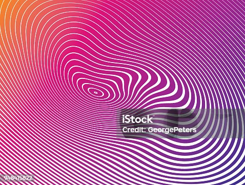 istock Halftone Pattern, Abstract Background of rippled, wavy lines 948415822