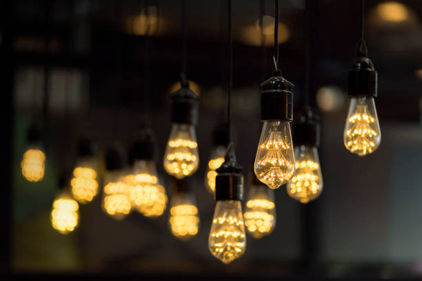 istock Lighting lamp hanging decor from the ceiling. 948415960