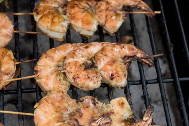 istock Grilled shrimp skewers 948416162