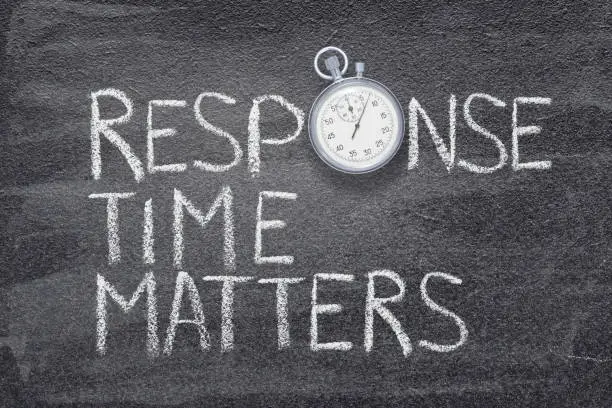 Photo of response time matters watch