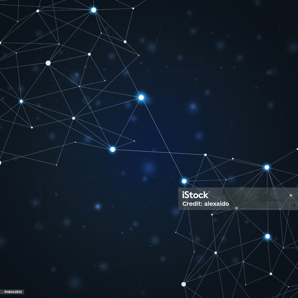 Network Web Abstract Abstract Web Connections Stock Illustration - Download Image Now ...
