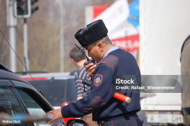 Kazakh Policeman Stock Photo - Download Image Now - Kazakhstan, Police Force, Adult