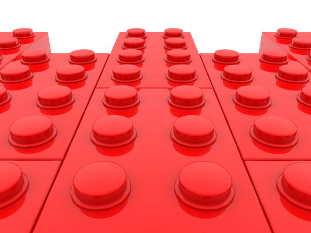 istock Rows of toy bricks in red 948448354