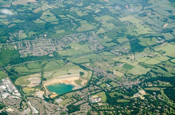 istock Sevenoaks Quarry, aerial view 948454524